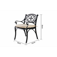 2pc Aluminium Garden Chairs