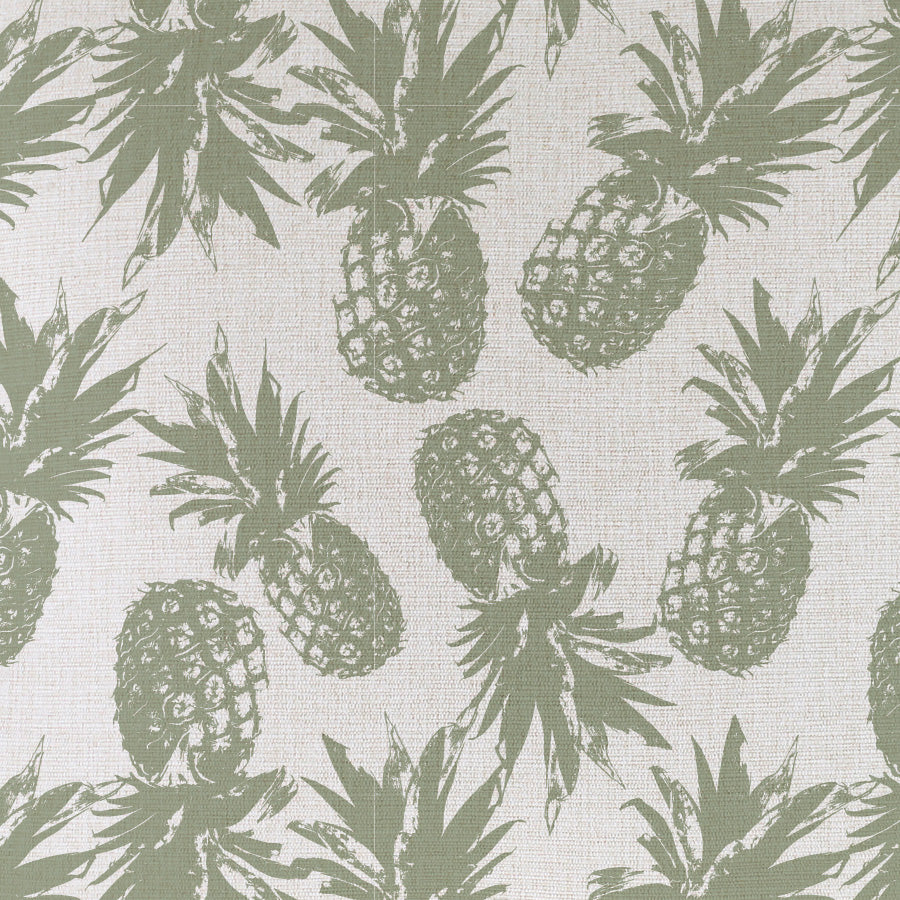 Cushion Cover With Piping Pineapples Sage 60cm x 60cm