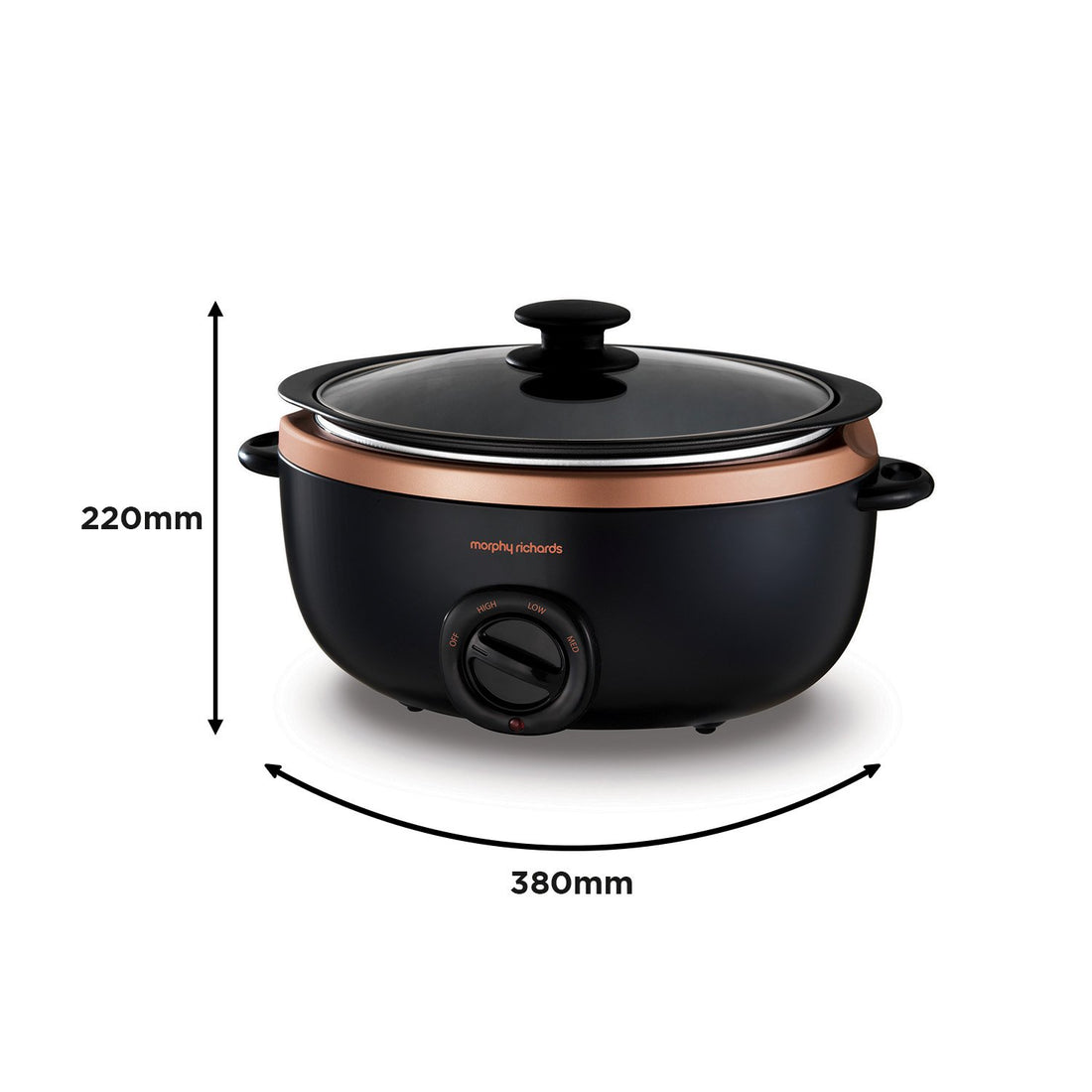 6.5l Sear & Stew Slow Cooker - Rose Gold