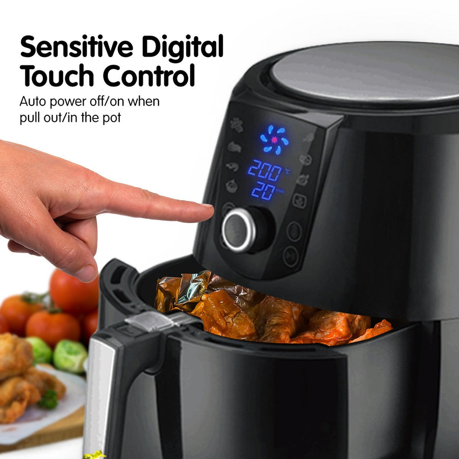 7.2l Electric Air Fryer - 1800w - Black