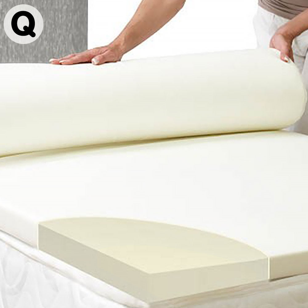 High Density Mattress Foam Topper 7cm - Queen