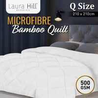 Microfibre Bamboo Comforter Quilt 500gsm - Queen