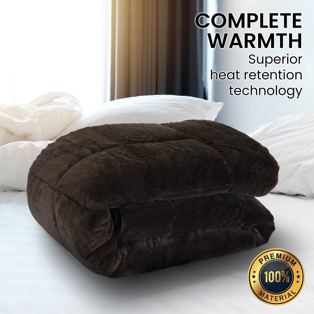 Faux Mink Comforter Quilt Duvet 500GSM - Queen