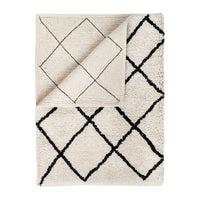 Soft Cotton Bath Rug Tufted Jacquard Design