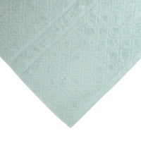 Premium Velour Diamond Design Jacquard Bath Towel (Aqua)