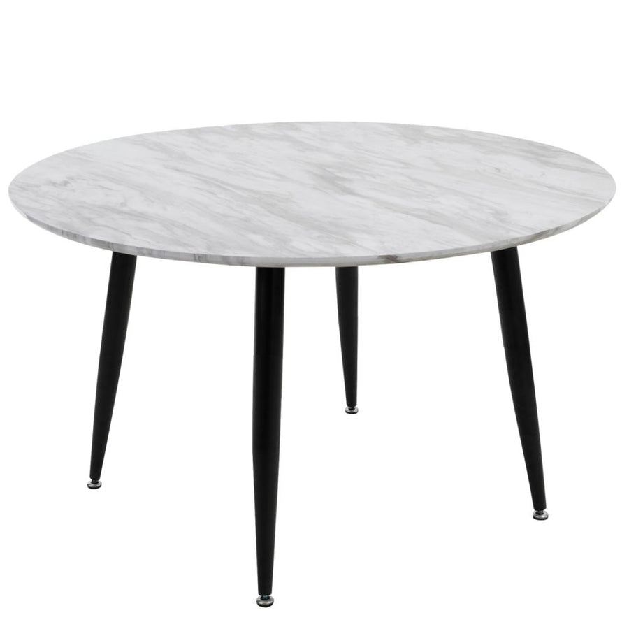 Minimalist Marble Effect Round Coffee Table