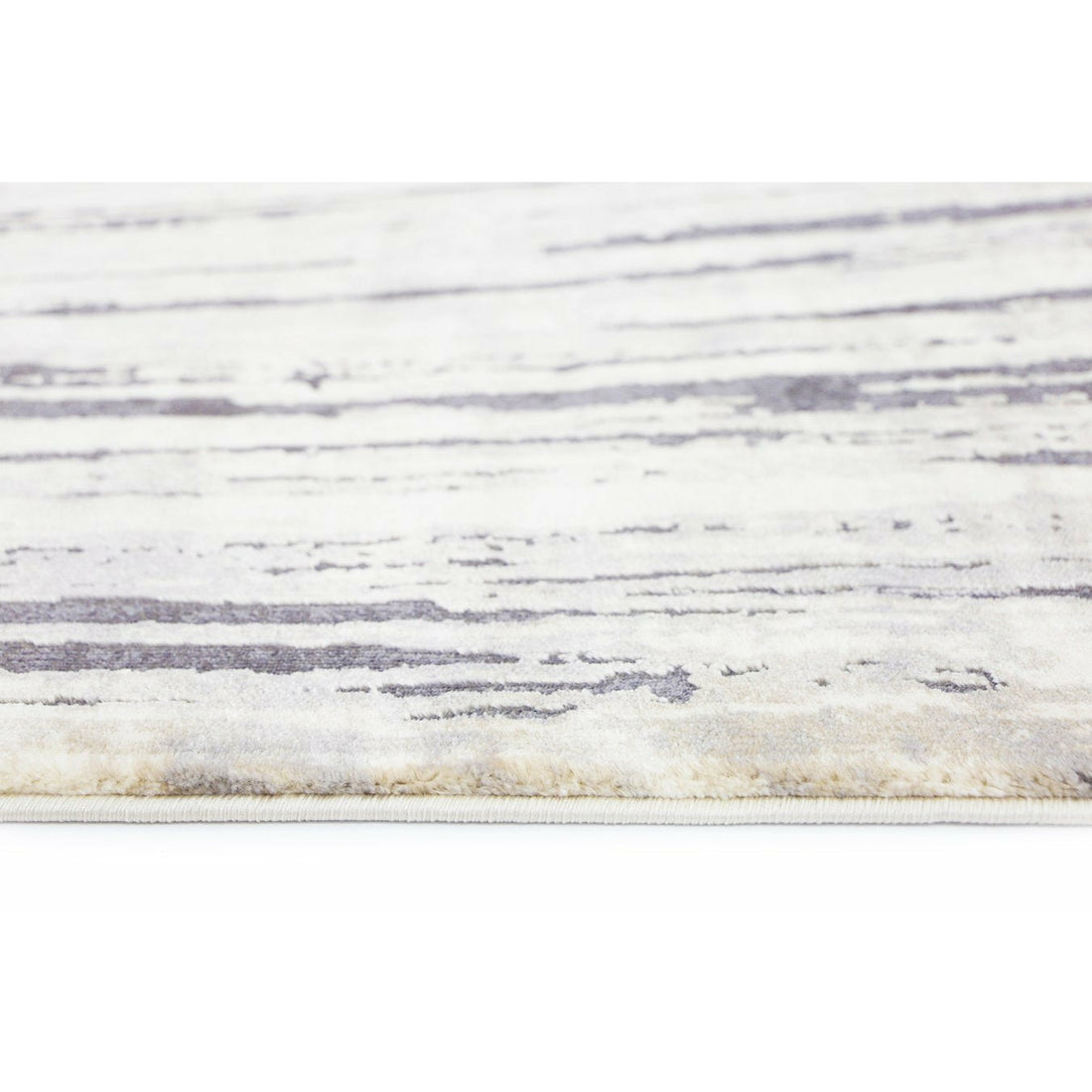 Alyssum Grey Beige Textured Swirl Rug 240x330 cm