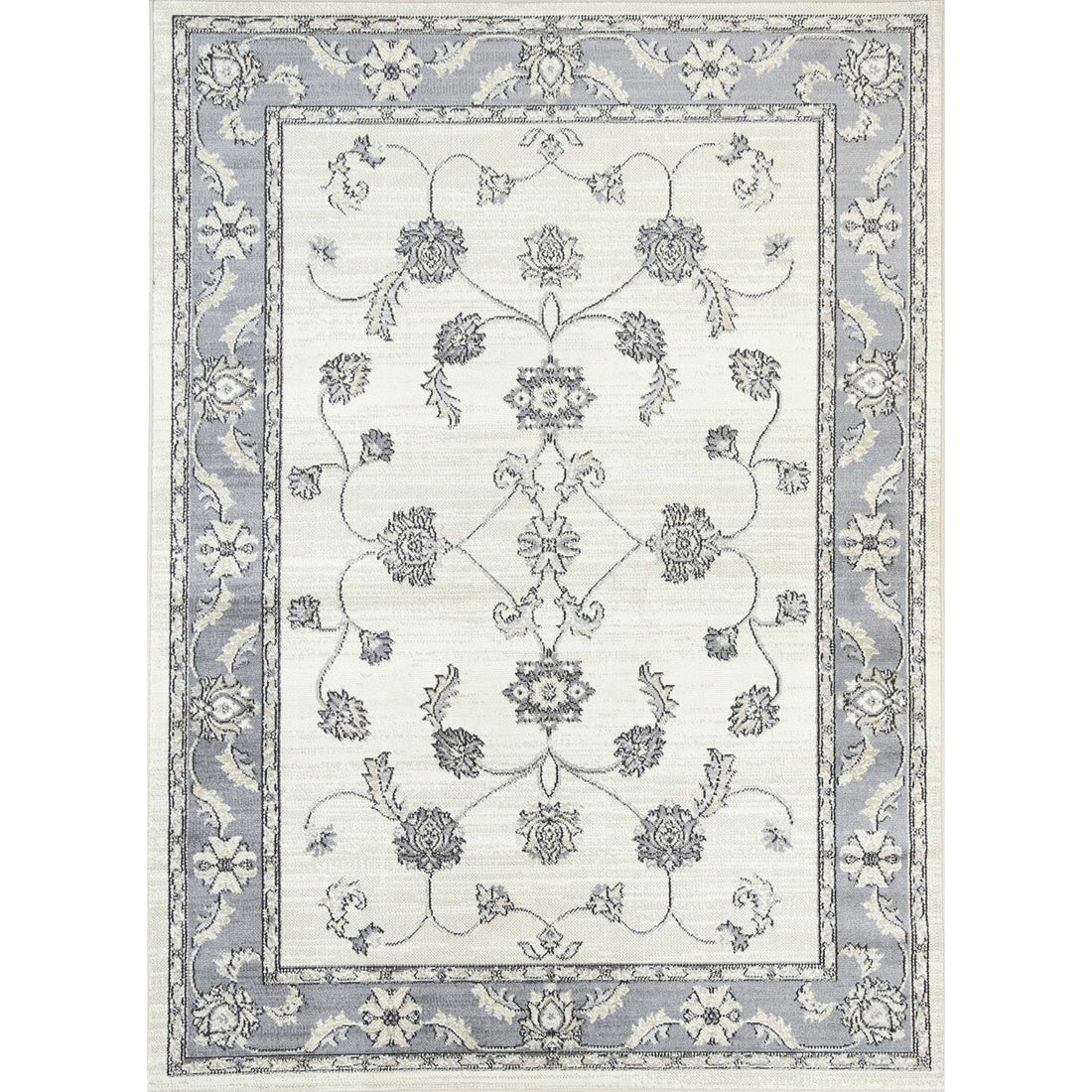 Arya Cream Grey Oriental Rug 160x220 cm