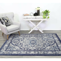 Arya Navy Blue Transitional Rug 160x220 cm