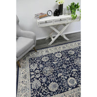 Arya Navy Blue Traditional Rug 160x220 cm