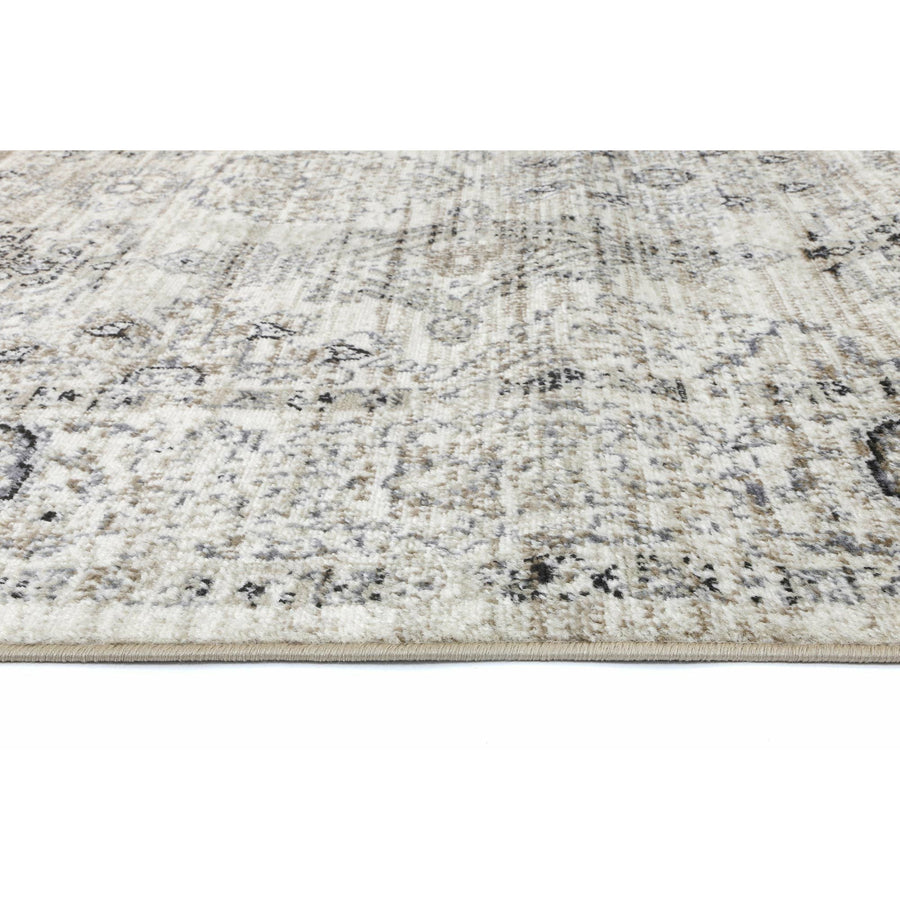 Arya Cream Grey Contemporary Rug 160x220 cm