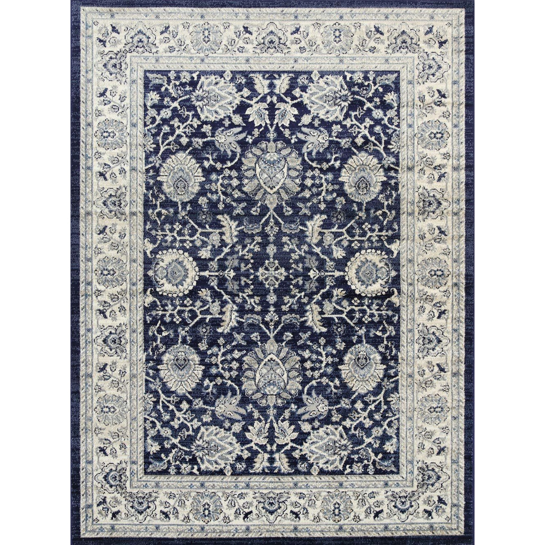 Arya Navy Blue Traditional Rug 200x290 cm