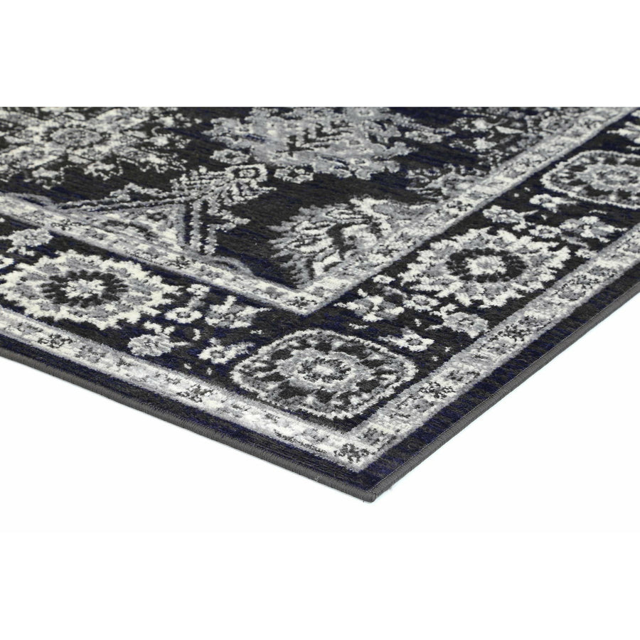 Arya Traditional Navy Grey Rug 200x290 cm