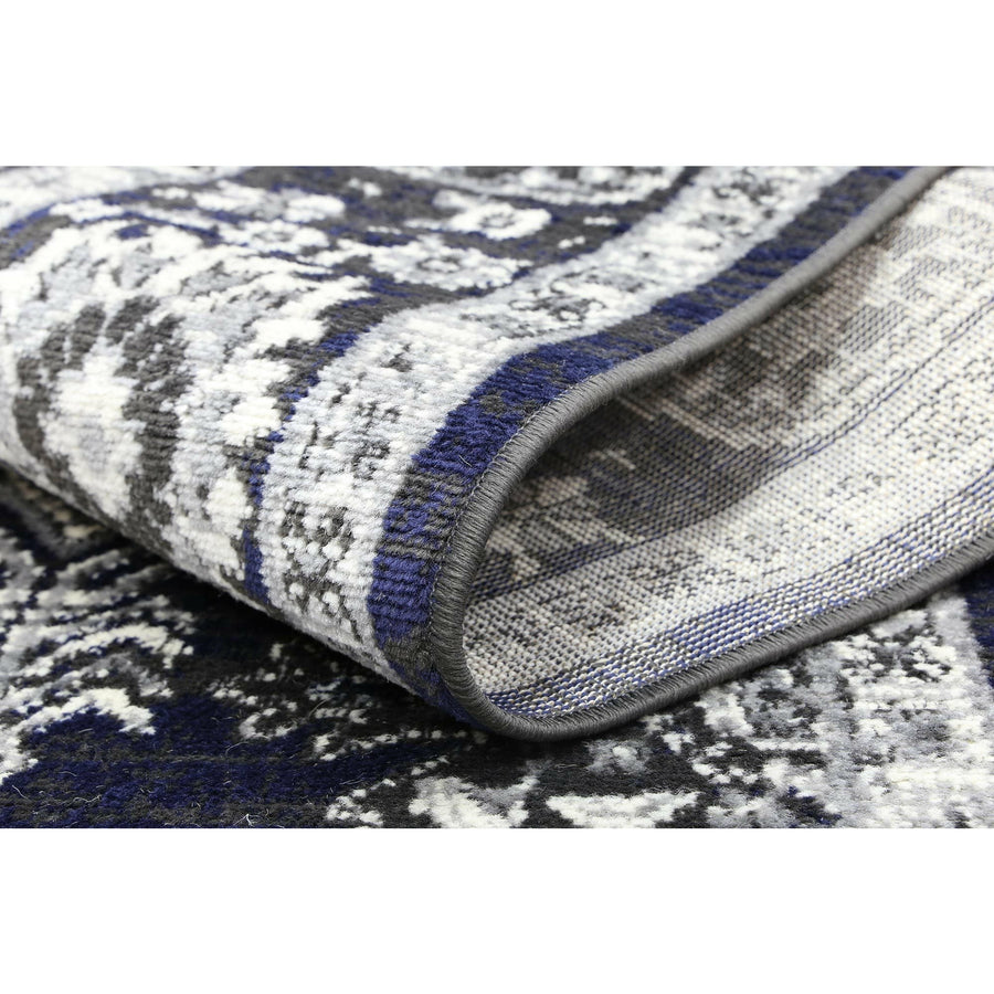 Arya Traditional Navy Grey Rug 200x290 cm