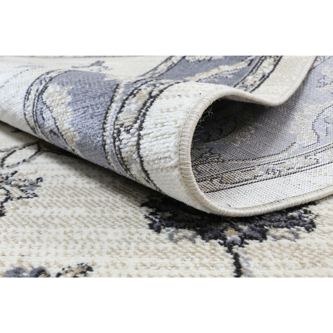 Arya Cream Grey Oriental Rug 240x330 cm