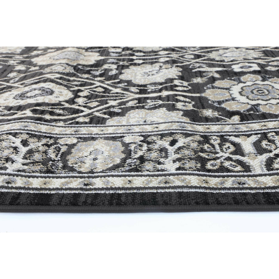 Arya Grey Oriental Rug 80x300 cm