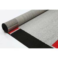 Atta Grey Red Border Rug 160x220 cm