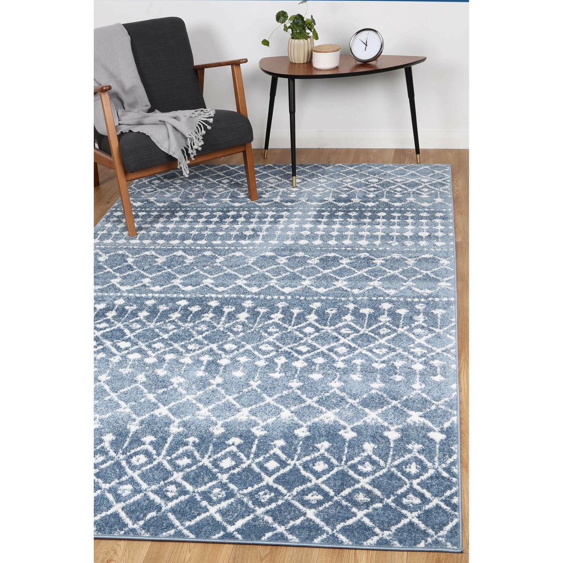 Ermina Tribal Blue Rug 160x230cm