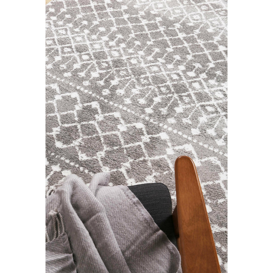 Ermina Tribal Grey Rug 160x230cm