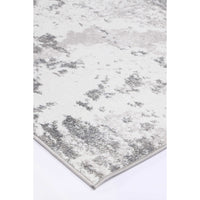 Ermina Modern Abstract Light Grey Rug 200x290cm