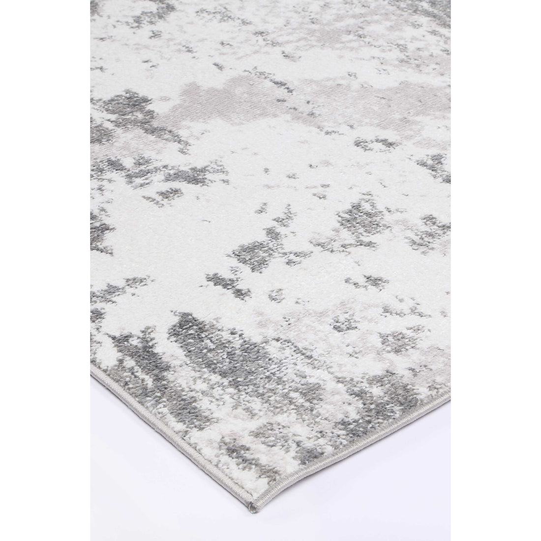 Ermina Modern Abstract Light Grey Rug 240x330cm