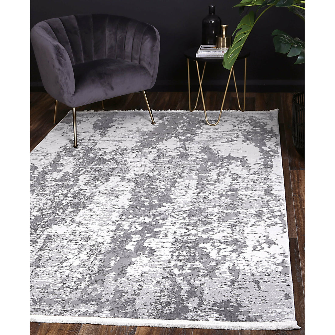 Cordelia One Modern Grey Rug 160x230 cm