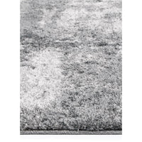 Yuzil Grey White Abstract Rug 240x330cm
