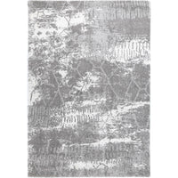 Yuzil Grey Abstract Rug 280x380cm
