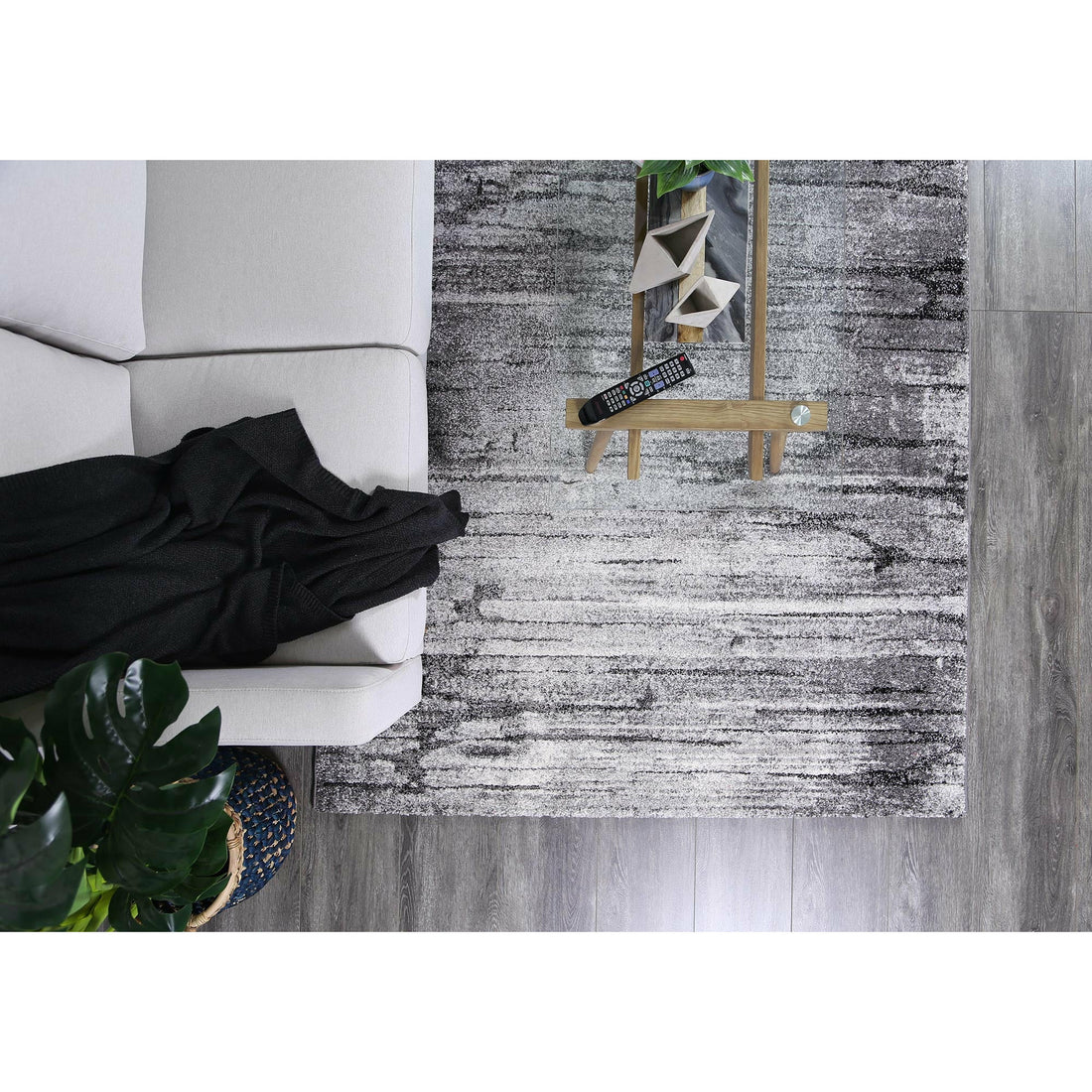 Vision Grey Modern Rug 200x290cm