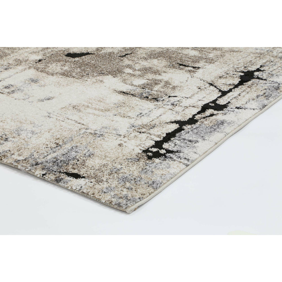 Vision Grey and Beige Abstract Rug 240x330cm