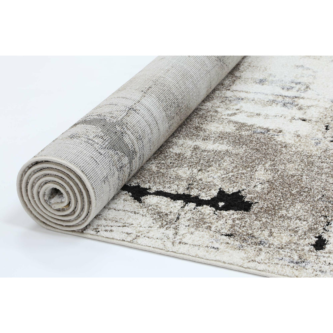 Vision Grey and Beige Abstract Rug 240x330cm