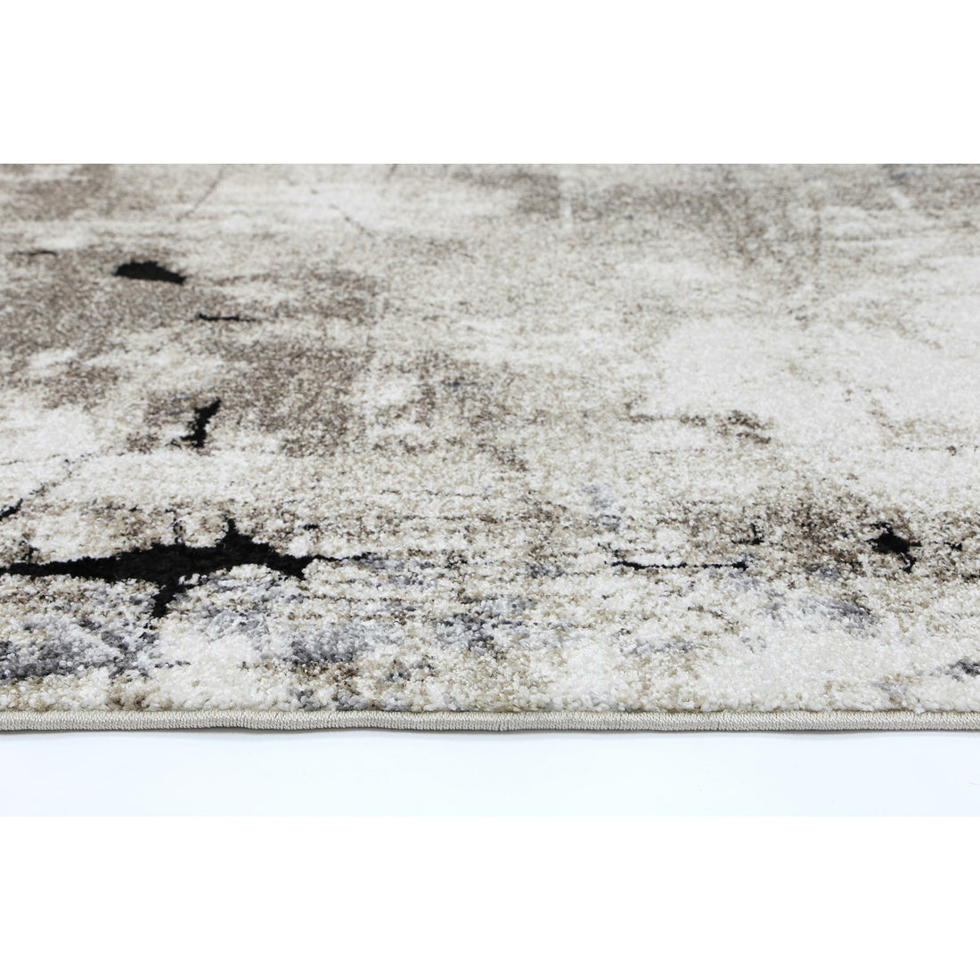 Vision Grey and Beige Abstract Rug 80x150cm