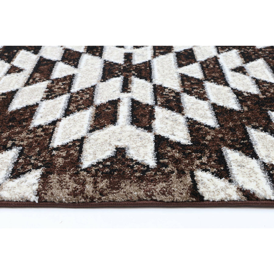 Dream Brown Beige Diamond Rug 200x290 cm