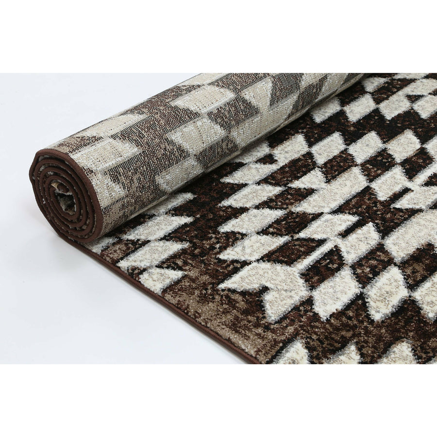 Dream Brown Beige Diamond Rug 200x290 cm