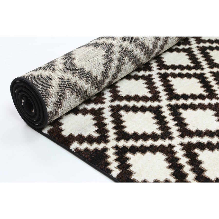 Dream Beige Diamond Pattern Rug 200x290 cm