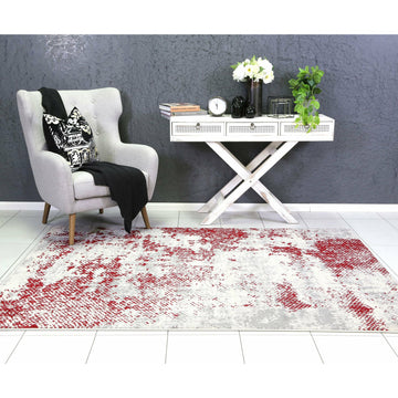 Allure Modern Abstract Red Rug 160x220 cm
