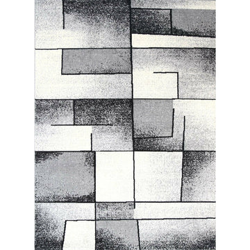 Allure Modern Squares Grey Rug 200x290 cm