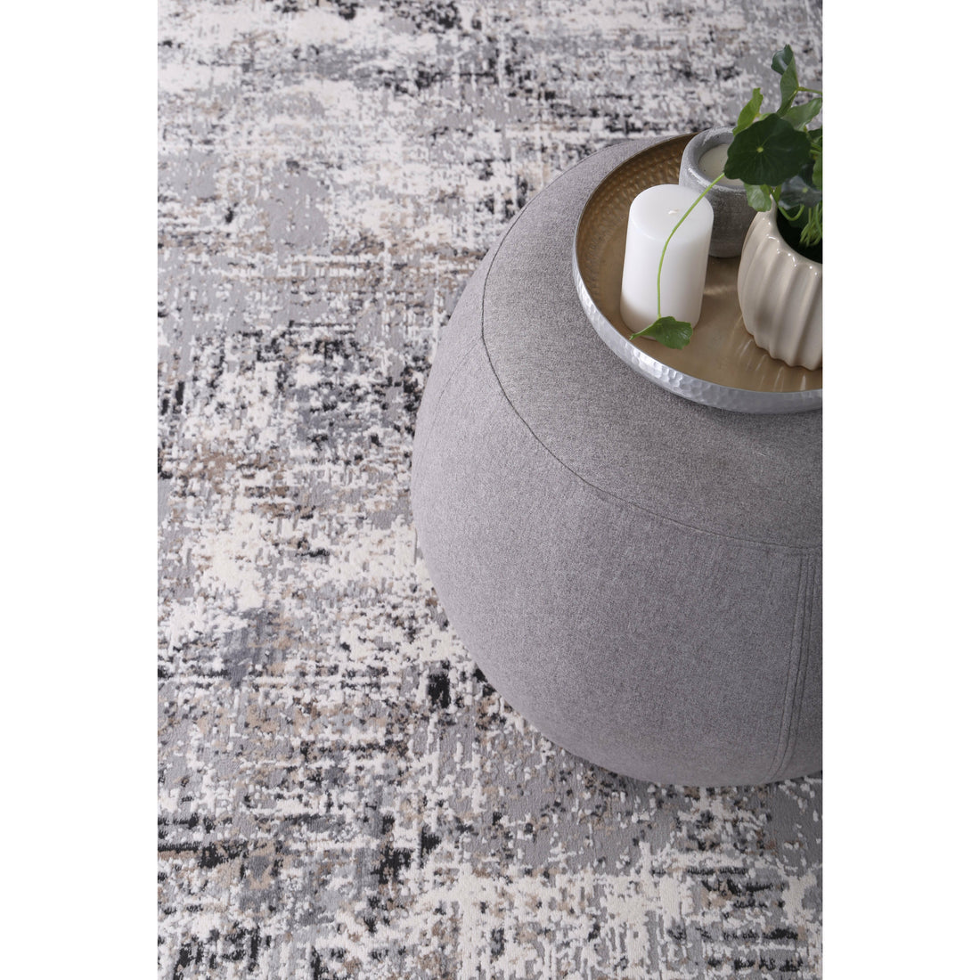 Amelia Grey Modern Rug 160x230 cm