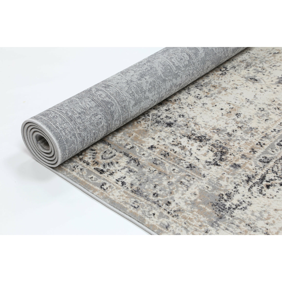 Amelia Beige Grey Contemporary Rug 160x230 cm