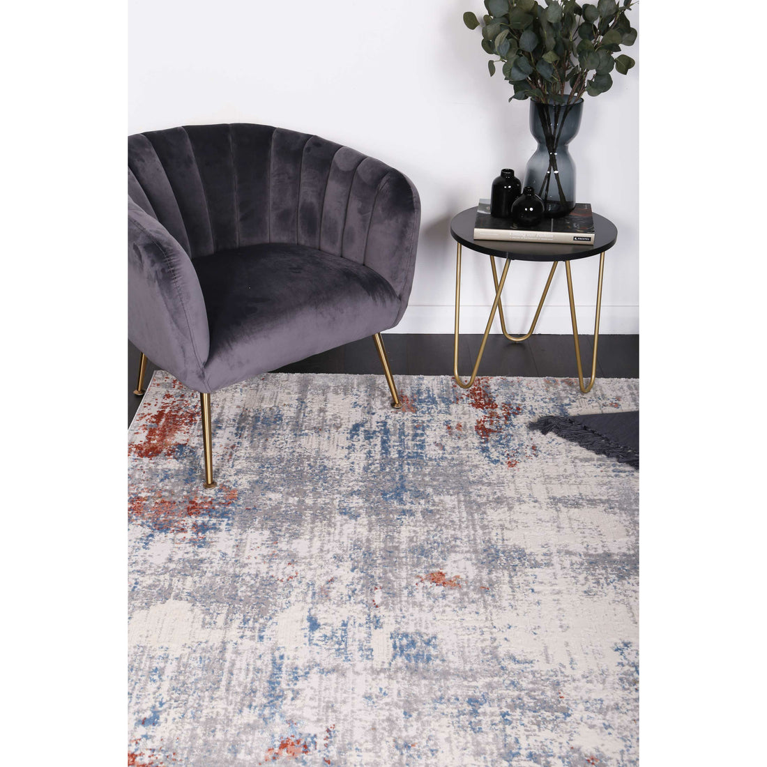 Amelia Grey Multi Modern Rug 200x290 cm