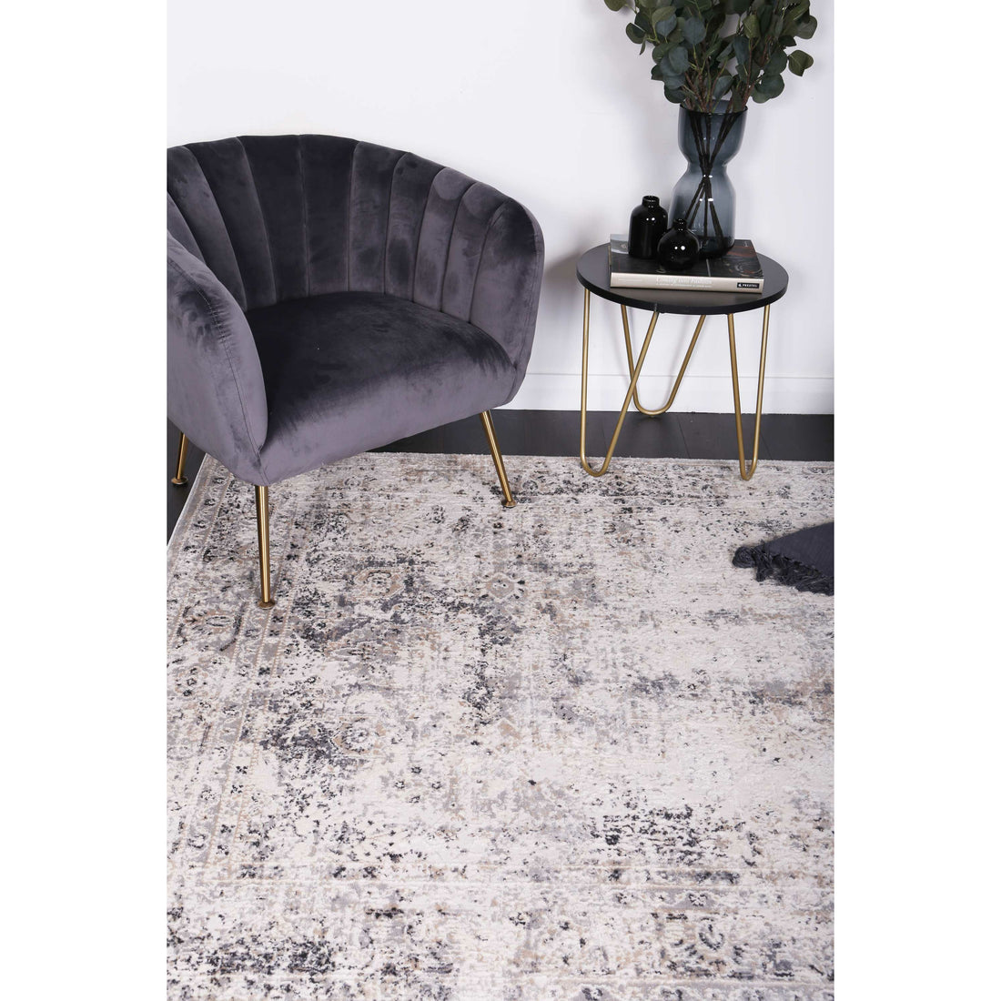 Amelia Beige Grey Contemporary Rug 200x290 cm