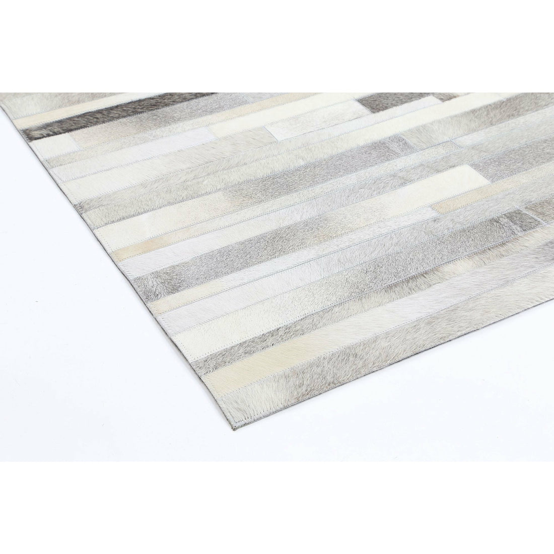 Sky Leather Cowhide Bricks Rug 160x230 cm