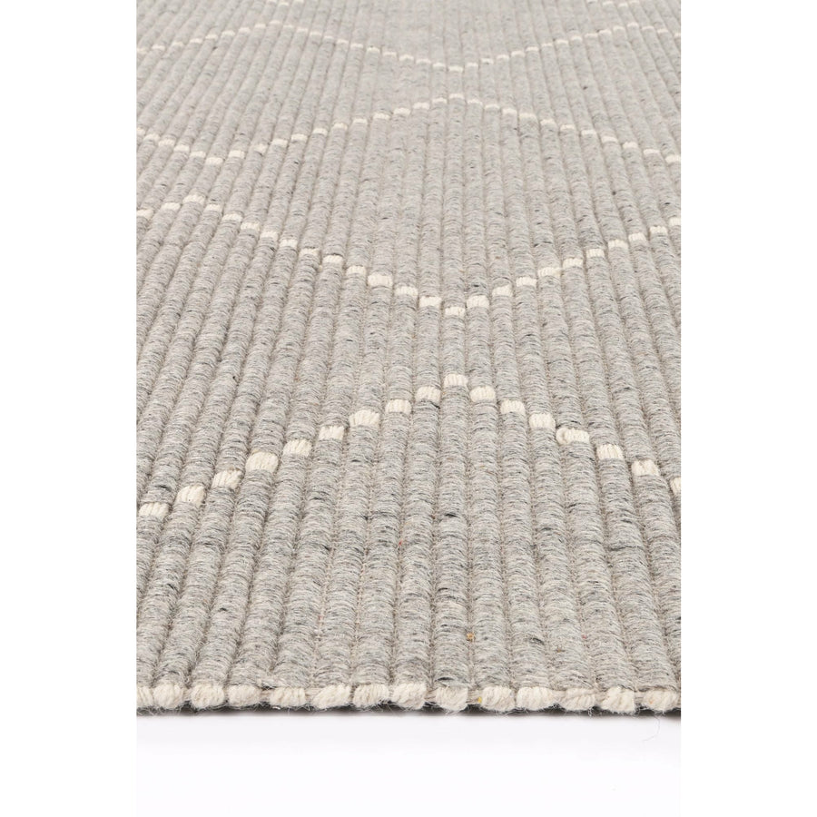 Leilani Diamond Tassel Grey Rug 160x230cm