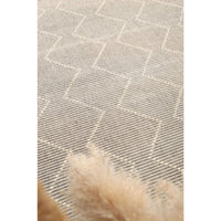 Leilani Diamond Tassel Grey Rug 160x230cm