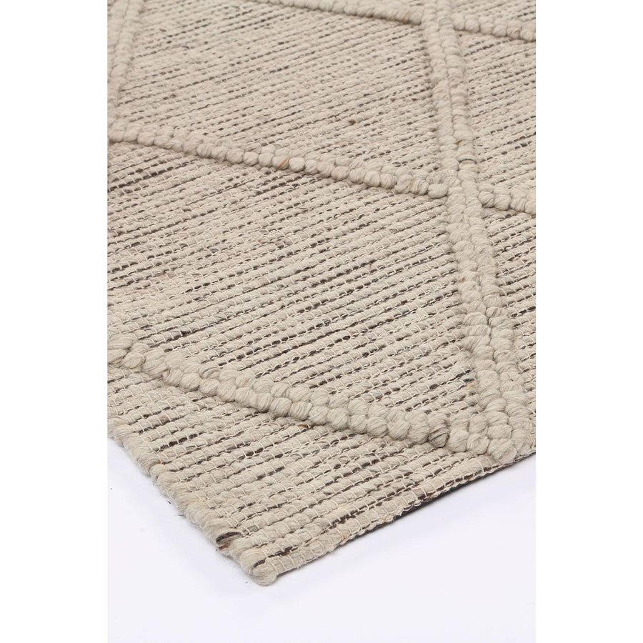 Leilani Diamond Braided Ash Rug 160x230cm