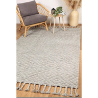 Leilani Plush Diamond Grey Rug 160x230cm