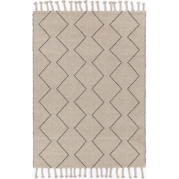 Leilani Diamond Tassel Ash Rug 300x400cm