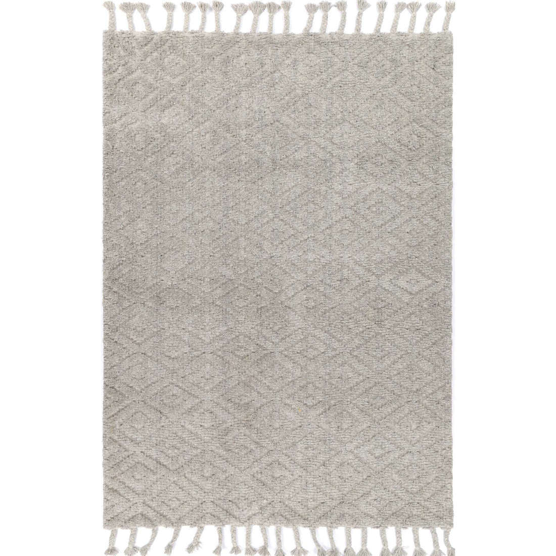 Leilani Plush Diamond Grey Rug 300x400cm