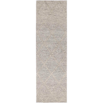 Leilani Diamond Braided Ash Rug 80x300cm