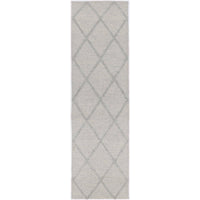 Leilani Diamond Braided Grey Rug 80x300cm